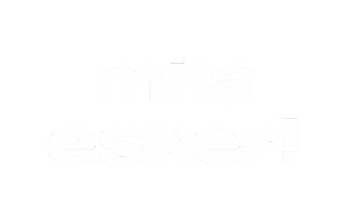 Euskaraz Mila Esker Sticker by BULEGO
