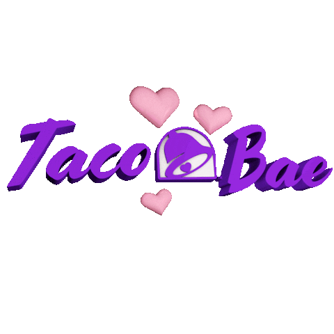 I Love You Hearts Sticker by Taco Bell