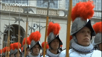 Swiss Guards Vatican GIF by euronews