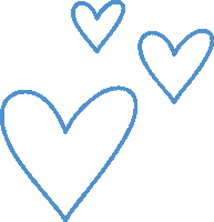 Blue Heart Sticker