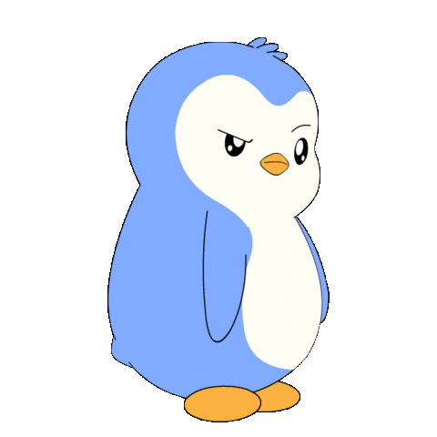 Angry Over It Sticker by Pudgy Penguins