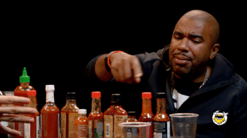 dab GIF by First We Feast: Hot Ones