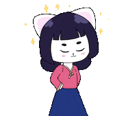 jeyi_ch cat kawaii sparkle proud Sticker