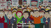 crowd applause GIF by South Park 