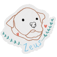 wtchmebloom dog amor bebe zeus Sticker