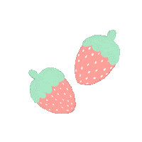 Pink Strawberry Sticker by Capachitos
