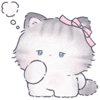 Cat 悩む Sticker