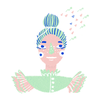 triangirls dreamer daydreaming day dreaming day dreamer Sticker