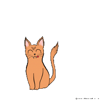 marianahumeniuk cat food hungry yummy Sticker