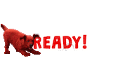 Im Ready Lets Go Sticker by Clifford Movie