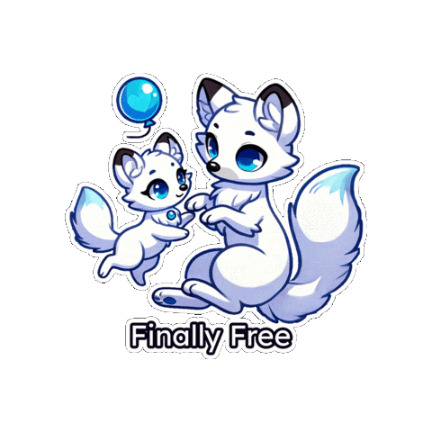 Babyfox Heartballoon Sticker