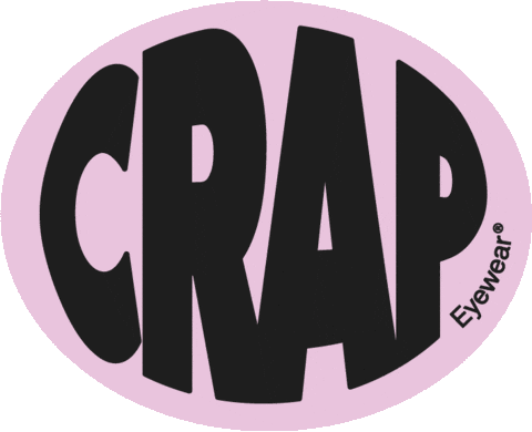 Pink Sticker by CRAP Eyewear