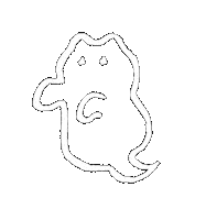 White Cat Milkshake Sticker