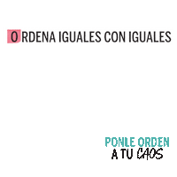 Ponleordenatucaos Sticker by QUO VADIS BLOGS