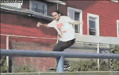 skateboard fail GIF by Cheezburger