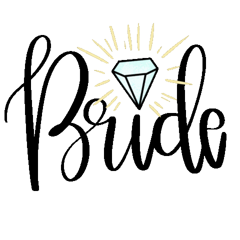 TheArtsyBlonde love wedding bride diamond Sticker