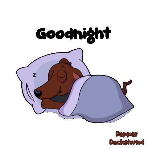 Good Night Sleeping Sticker by VeeFriends