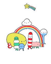 Friends Parade Sticker by FriendsWithYou