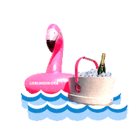 LIEBLINGSKORB summer water pool sunny Sticker