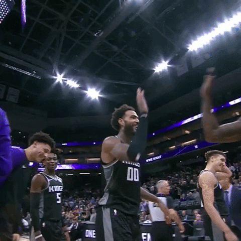 high five iman shumpert GIF by Sacramento Kings
