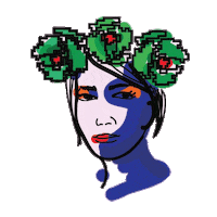 alinaene woman lady portrait alinaene Sticker