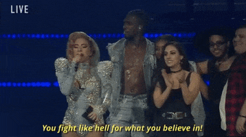 Lady Gaga You Fight Like Hell For What You Believe In GIF by AMAs
