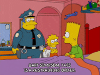 Lisa Simpson Restraining Order GIF by The Simpsons