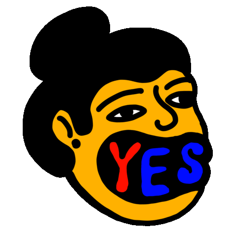 Face Yes Sticker by Darién Sánchez