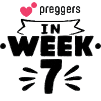 Pregnancy Week 7 Sticker by Preggers