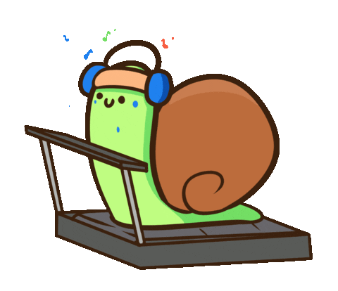 Work Running Sticker by ChibiKuma