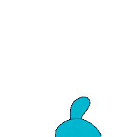 magicalcorneranimator pato cuac cuac design pato azul Sticker