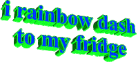 hungry rainbow dash Sticker by AnimatedText