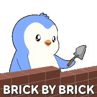 In Progress Work Sticker by Pudgy Penguins