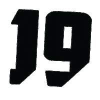 19summers summer white black numbers Sticker