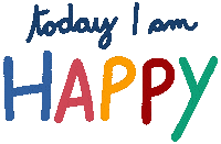 Happy Good Vibes Sticker by letteramuta - deb