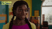 awkward michaela coel GIF by Chewing Gum Gifs