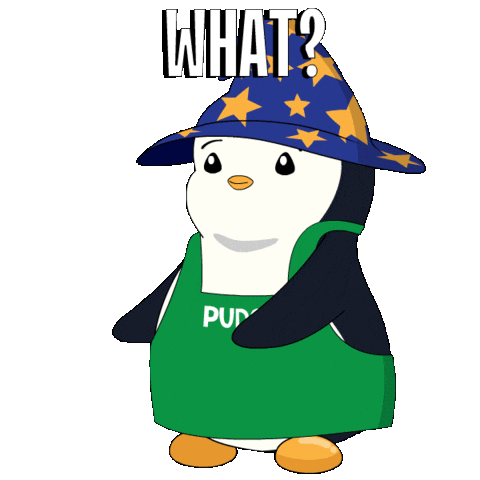 Penguin What Sticker by Pudgy Penguins