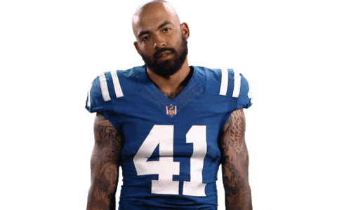 Matthias Farley No Sticker by Indianapolis Colts