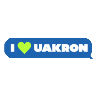 Akron Zips Ua Sticker by The University of Akron