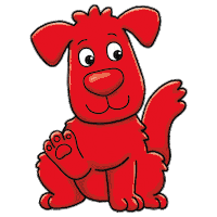 Happy Red Dog Sticker by Orchard Toys