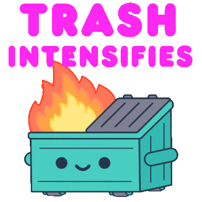 Trash Intensifies Sticker by 100% Soft for iOS & Android | GIPHY