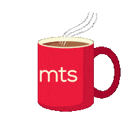 mts coffee red tea bowl Sticker