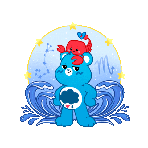 Zodiac Sign Astrology Sticker by Care Bear Stare!