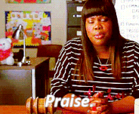 Amber Riley Praise GIF