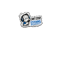 Listening Cant Stop Sticker by International Society for Music Education