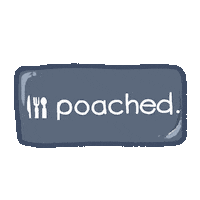 PoachedRestaurants poached poachedrestaurants poached coffee poached logo Sticker