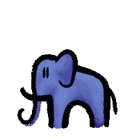 Elephant Watercolor Sticker