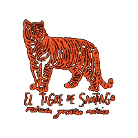 ElTigredeSantiago el tigre hostel life hostal merida merida yuc Sticker