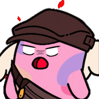 Angry Bean Sticker by LAVIO