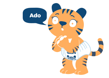 Heytiger Wow Sticker by Hey Tiger by R+F